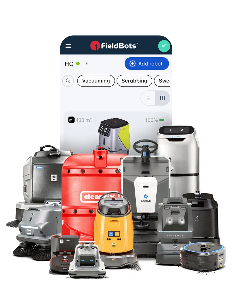 FieldBots — every cleaning robot in one fleet